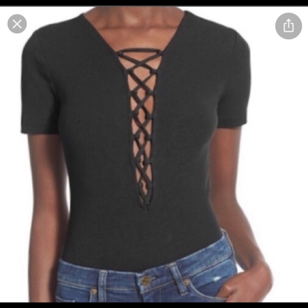 Leith Lace-up Bodysuit